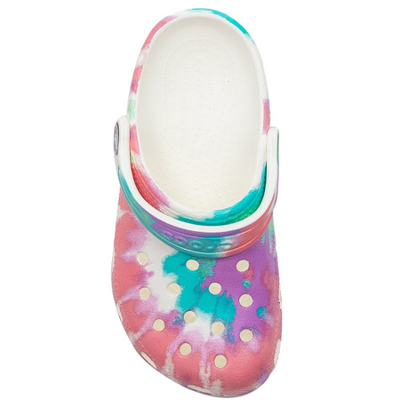 Crocs 205451-6SN Classic Tie Dye Graphic Clog K Fresco Multi Slides