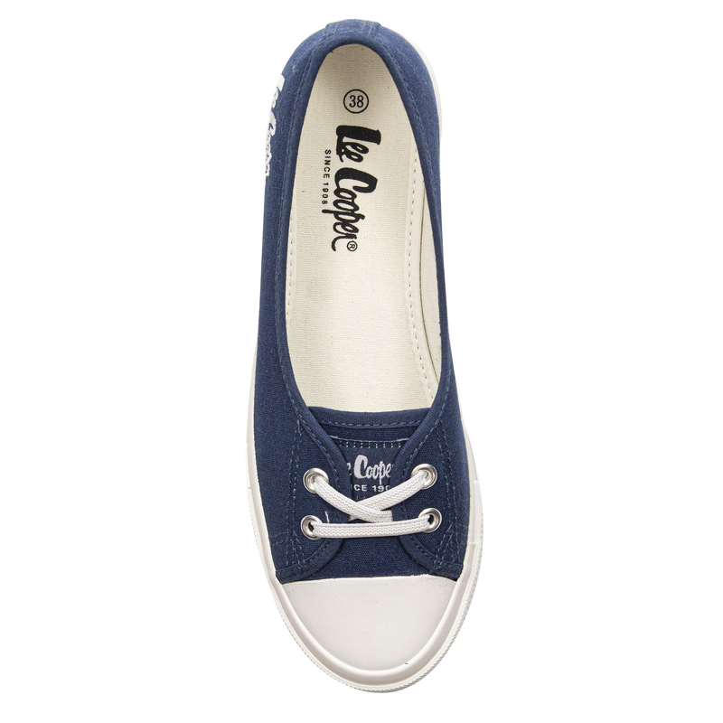 Lee Cooper Trampki damskie tenisówki wsuwane Navy granatowe