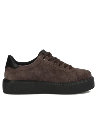 Filippo Skórzane Półbuty Sneakersy Na Platformie Brązowy DP6119-26-BR-BK