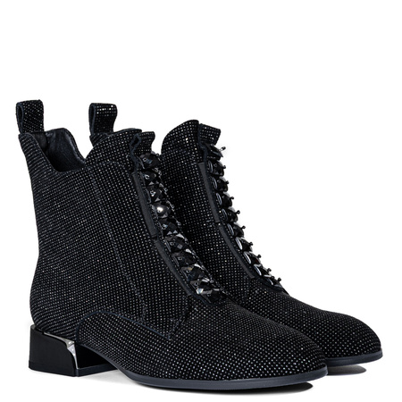 S.Barski Women's Leather Boots, Black