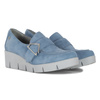 Maciejka Women's Leather Platform Shoes Blue