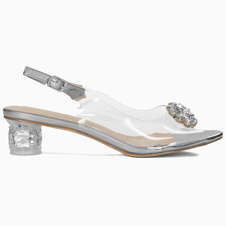 S.Barski Women's Silver sandals