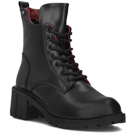 Filippo Black Leather Women's Boots