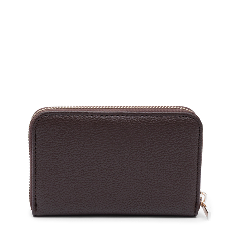 Guess Elegancki Zapinany Na Zamek Portfel Damski Brązowy SWBG9735140-BROWN