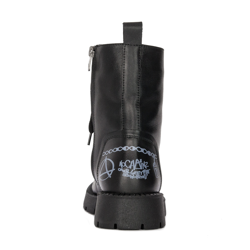 Botki Venezia Black skórzane Czarne