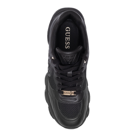 Guess Sneakersy Damskie Na Platformie Czarne