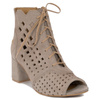 Maciejka Dark Beige Women's Lace-Up Boots