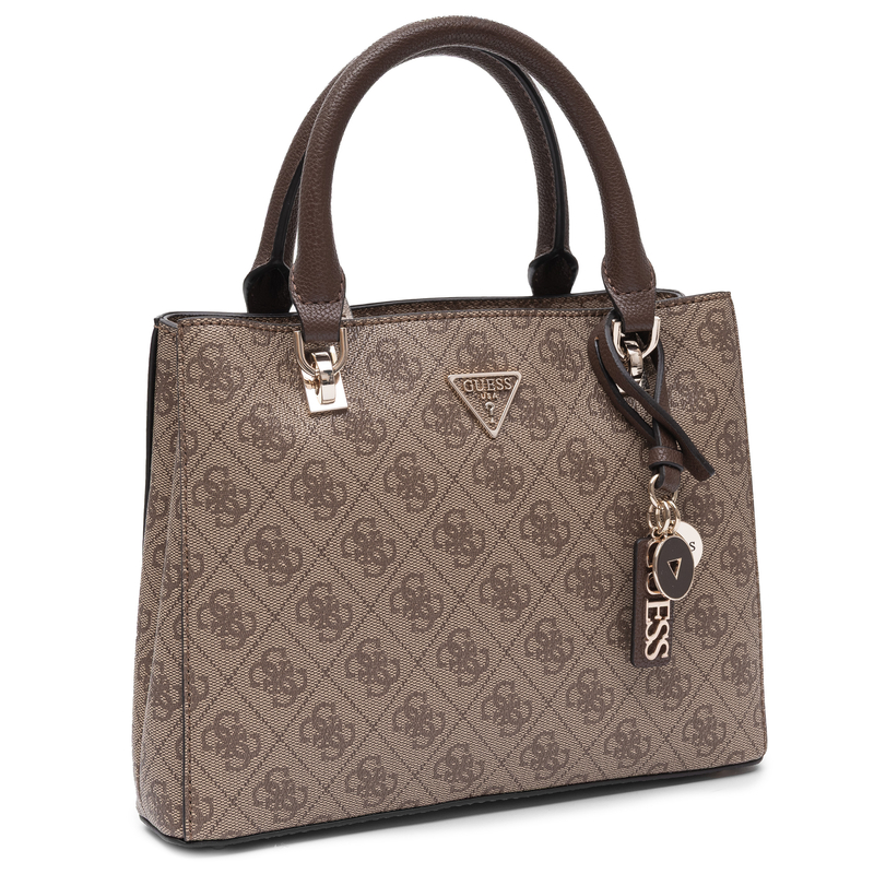 Guess Elegant Satchel Bag Shoulder And Handbag Beige HWBG9672050-LATTE