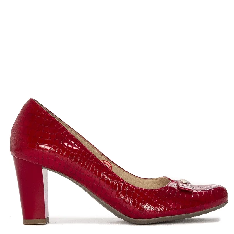Bioeco by Arka Women's shoes, red, leather