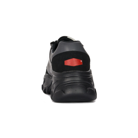 Cross Jeans Sneakersy damskie na platformie Black czarne