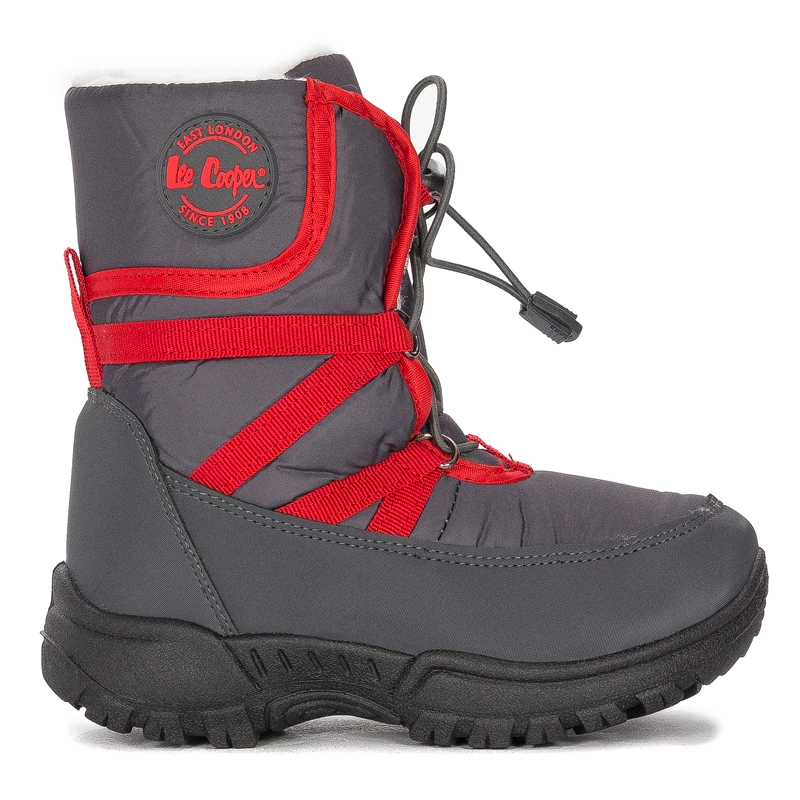 Lee Cooper Śniegowce botki dziecięce chłopięce Grey szare