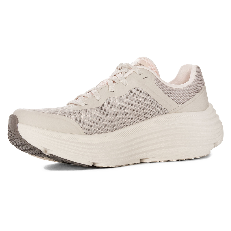 Skechers Max Cushioning Sneakersy Damskie Na Platformie Beżowe 129470-NAT