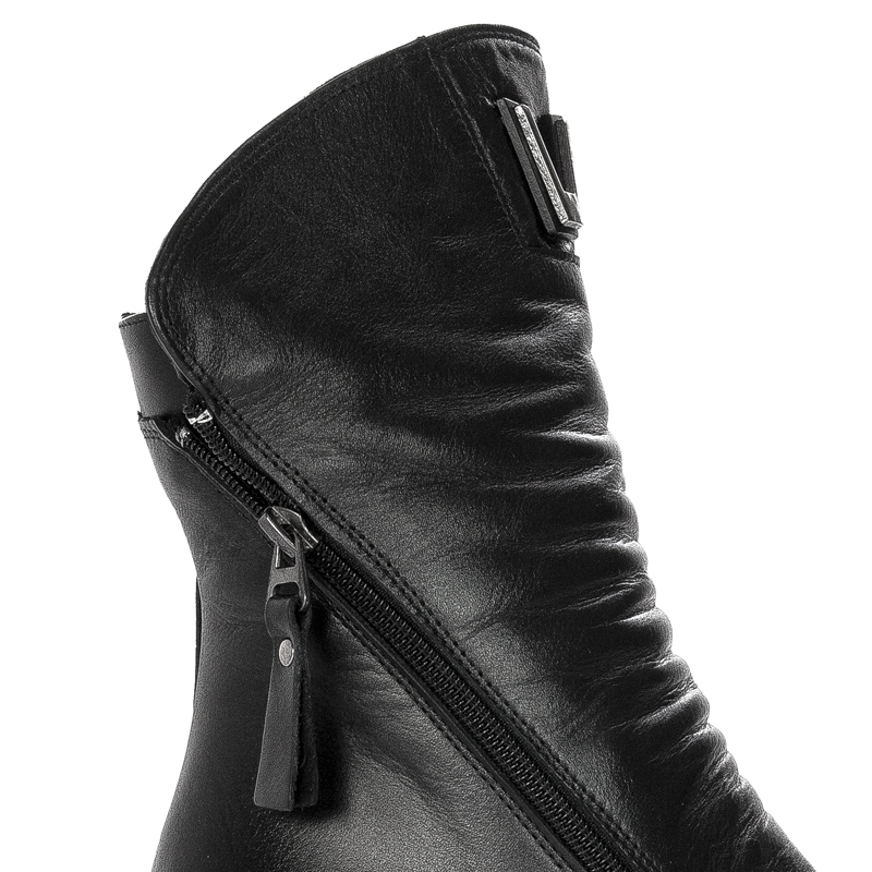 Boccato Women's Leather Boots warmed Black