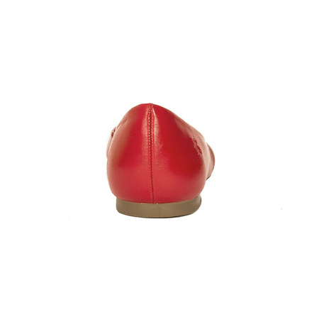 Maciejka Leather Comfort Ballet Flats Low Heel Red 00903-49/00-5