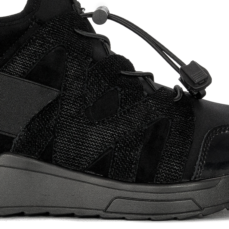 Półbuty Sneakersy damskie Filippo skórzane czarne