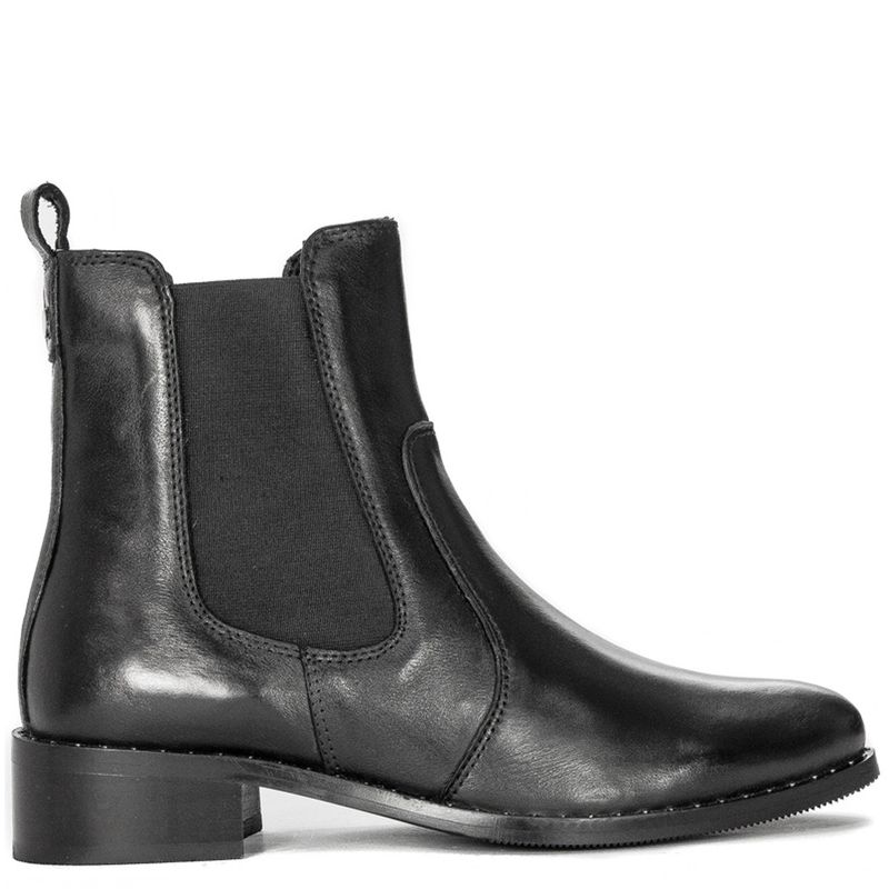 Sztyblety Venezia Kay ESTER2129E Black skórzane Czarne