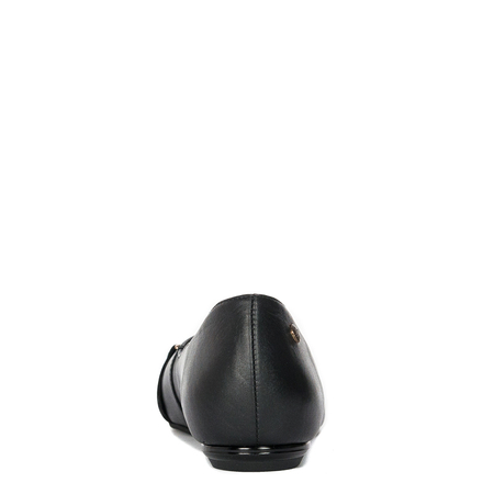 Maciejka Leather Ballerinas With Decorative Buckle Black 05934-01/00-1
