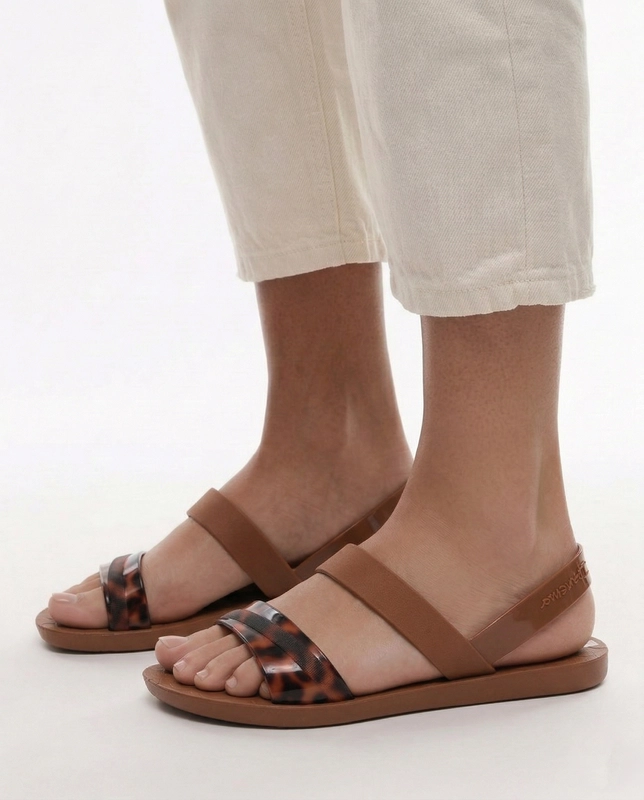 Ipanema Vibe Sandals With Animal Print Brown 83767-BR604