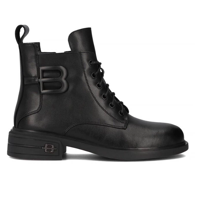 Filippo Black Leather Women's Boots