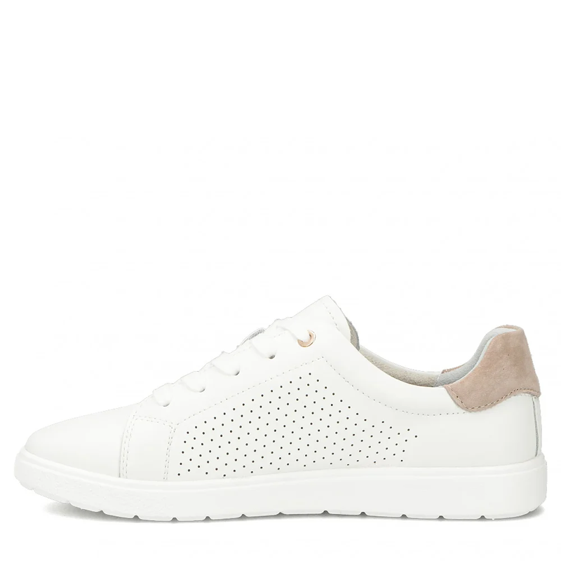 Filippo Leather Sneakers White DP6738-WH-BE