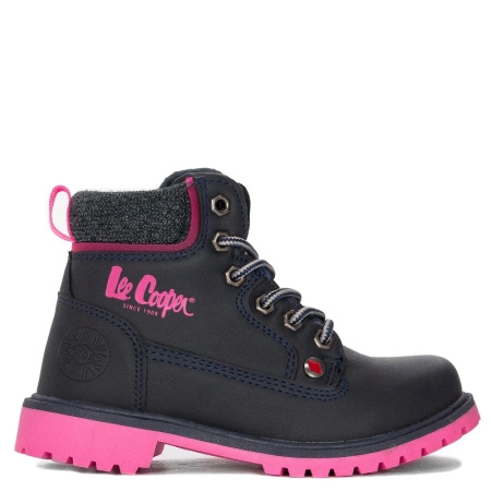 Lee Cooper Trapery buty zimowe dziecięce Navy Blue granatowe