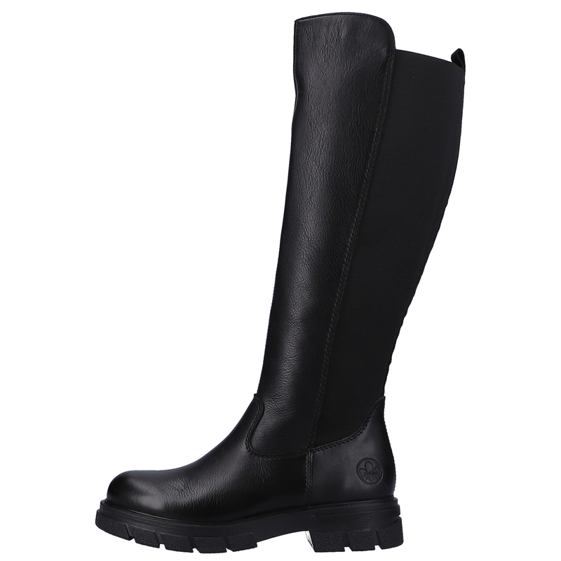 Rieker Skórzane Kozaki Damskie Czarne Z9158-00-BLK