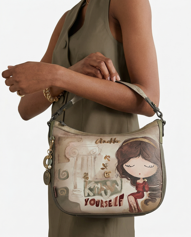 Anekke Shoulder Strap Crossbody Bag With Artwork Multicolour 42703-138