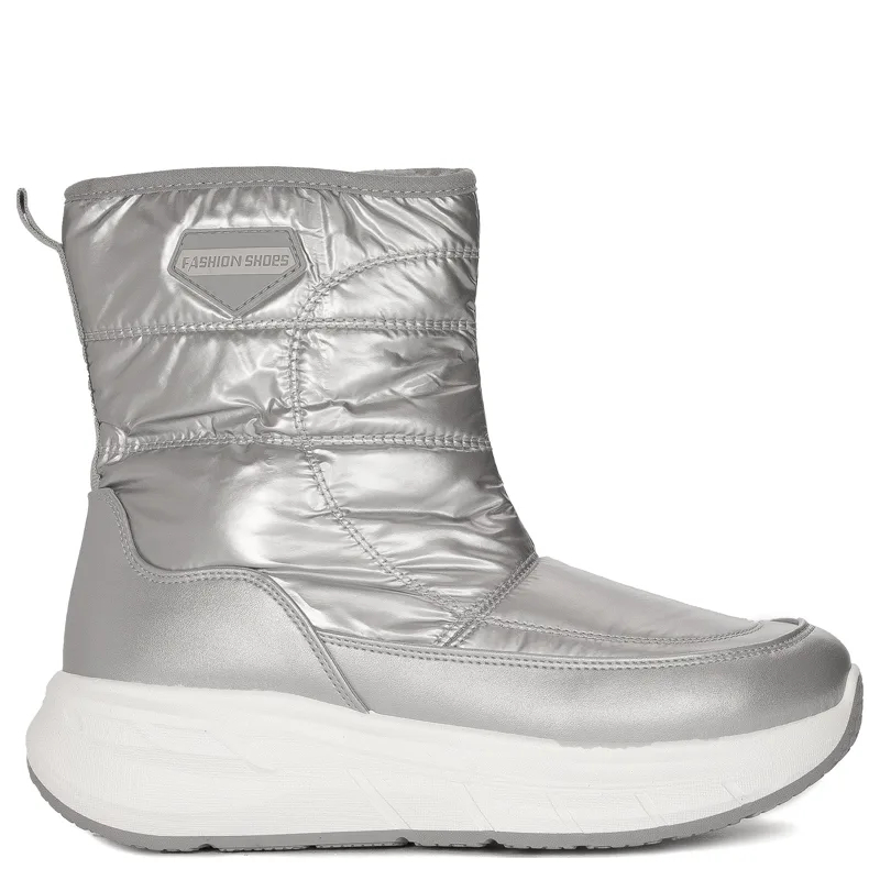 Filippo Women's silver insulated snow boots