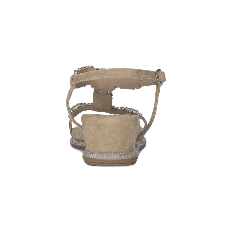 Alma En Pena Women's Suede Sand Beige Sandals