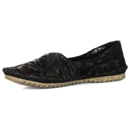 Maciejka Women's Leather Black Half-Shoes