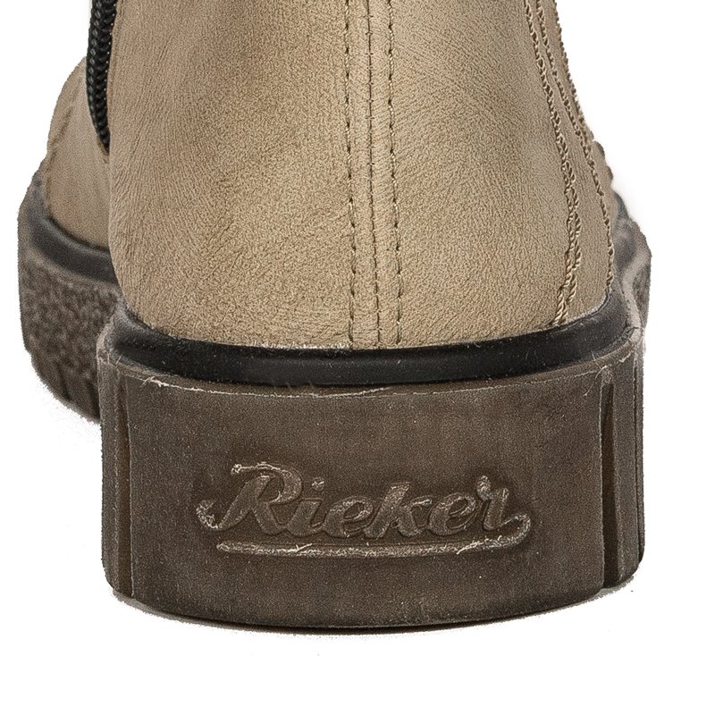 Rieker Y3420-60 Beige Lace-up Boots