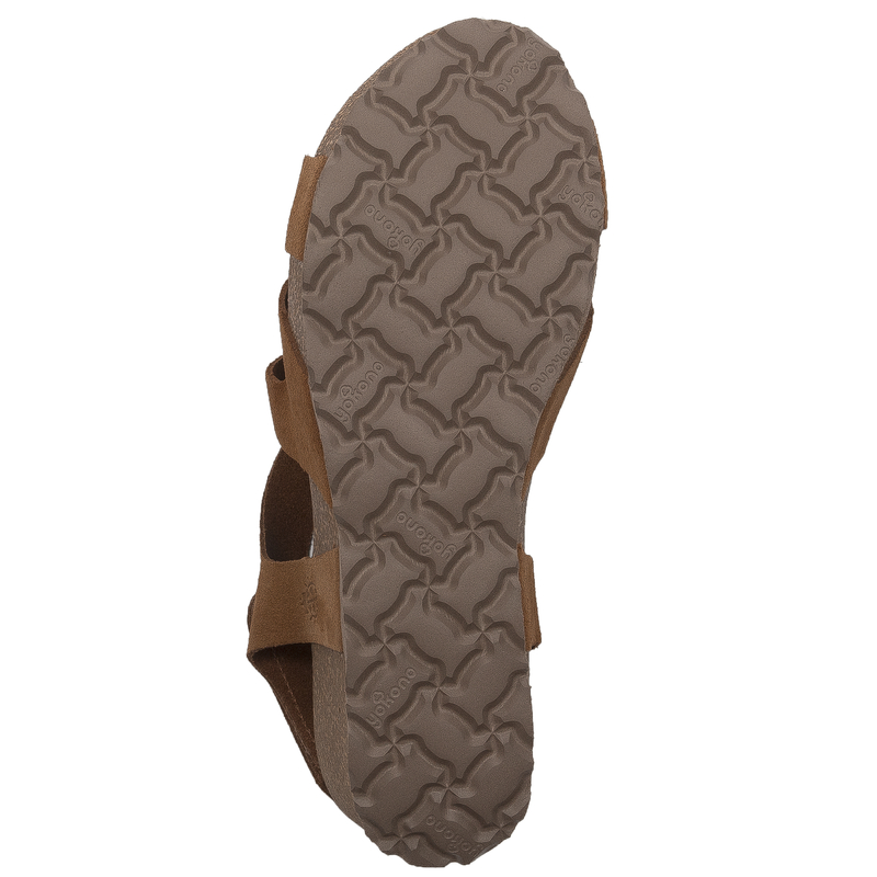 Yokono Women's leather anchor sandals Bari Ser Cuero brown