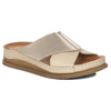 Maciejka Beige + Gold Women's Slides