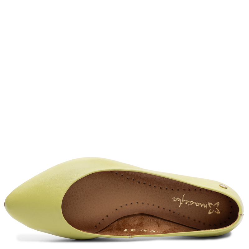 Maciejka Leather Almond Toe Ballerinas Flat Green 4100W-13/00-8