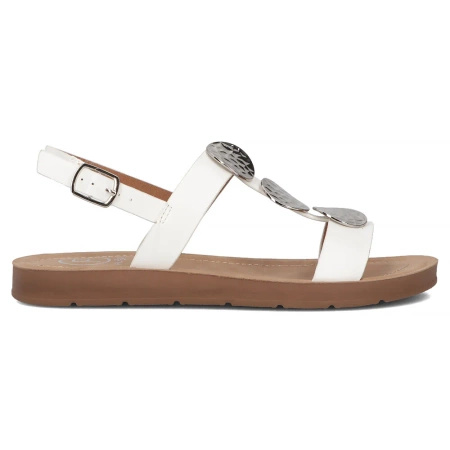 Filippo Women's Flat Sandals White