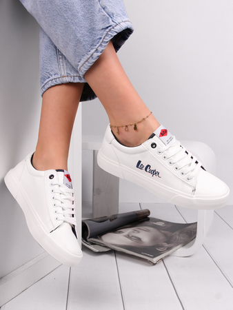 Lee Cooper Damskie Trampki Białe