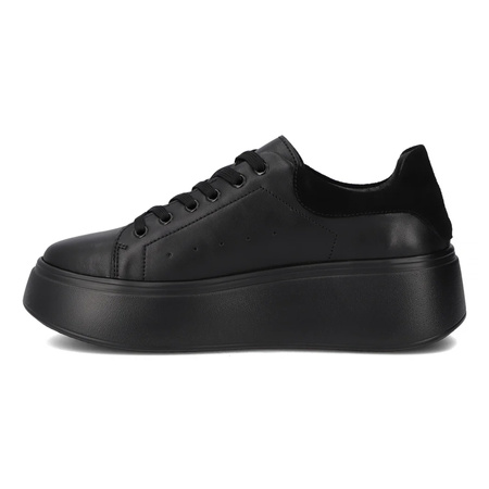 Filippo Black Leather Sneakers