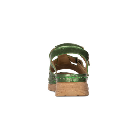 Maciejka Women's Leather Sandals Green