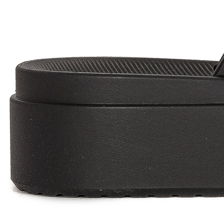 Zaxy Klapki damskie na platformie Step Tam Fem czarne