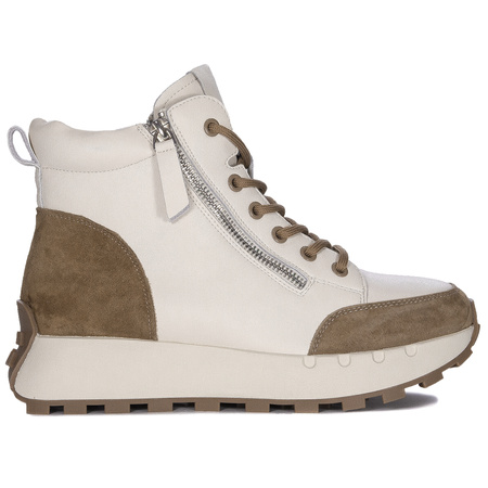 T.Sokolski Leather Women's White/Brown Boots