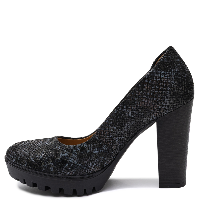 Maciejka Leather Pumps on a Heel Black 2629W-07/00-1