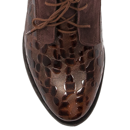 Maciejka Brown Women's Lace-Up Boots
