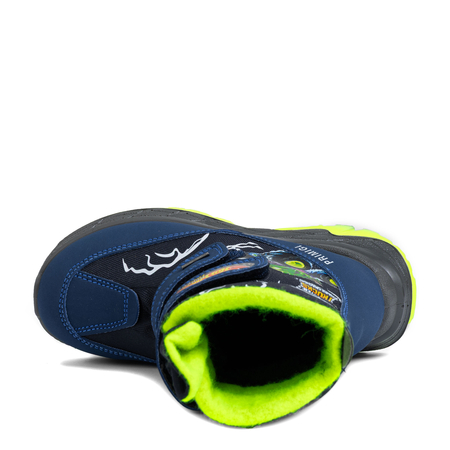 Primigi Chłopięce Ocieplane Botki Na Rzepy Hot Wheels Granatowe 8893900