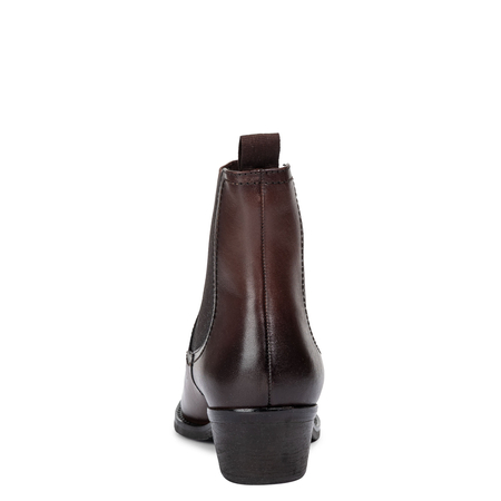 Maciejka Leather Chelsea Ankle Boots Block Heel Brown H7168-02/00-7