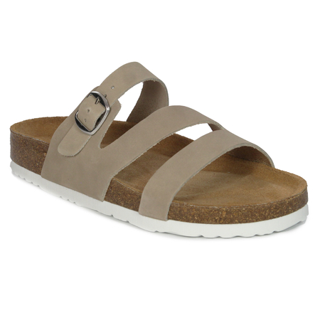 Dr. Brinkmann Women's Slides Sand Leather