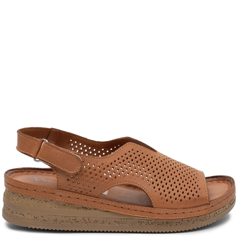 Maciejka Comfortable Openwork Wedge Sandals Fashionable Ginger L4494-29/00-1