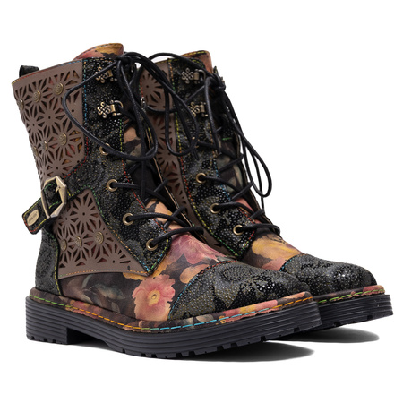 Laura Vita Women's Lace-Up Boots Noir