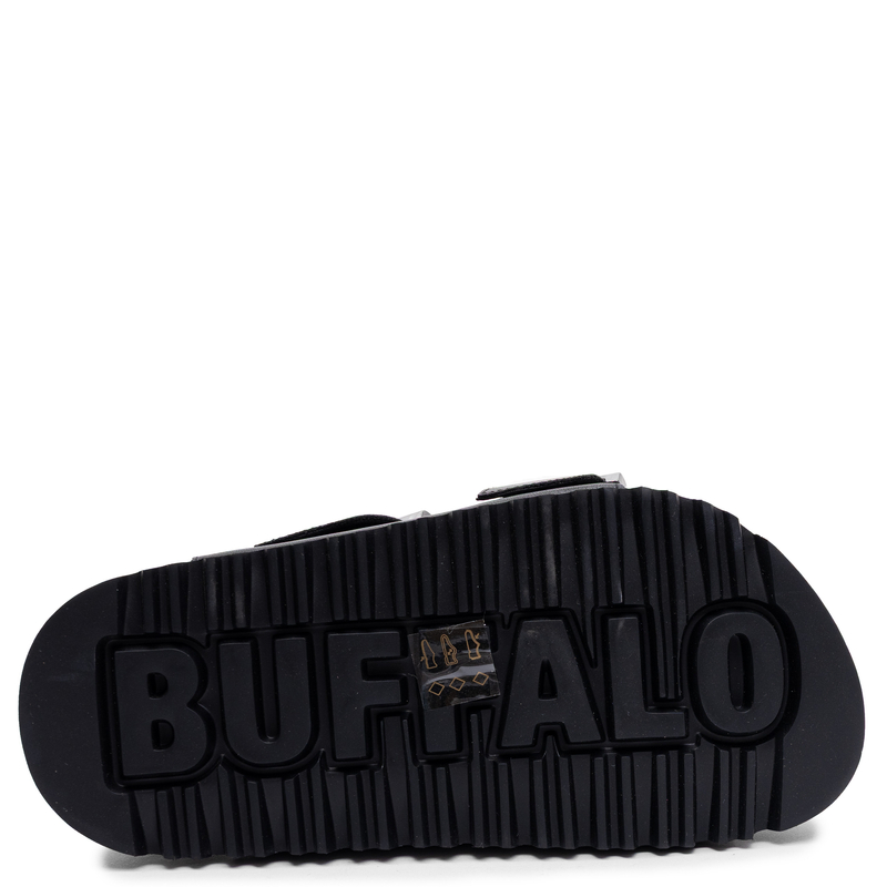 Buffalo Klapki Damskie Na Platformie Czarne 1602316-BLK