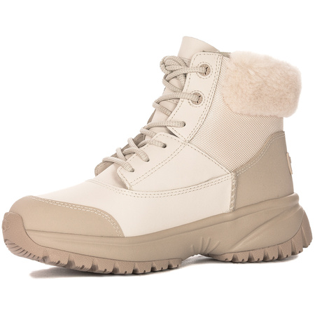  UGG Botki damskie ocieplane W Yose Fluff V2 White Pine