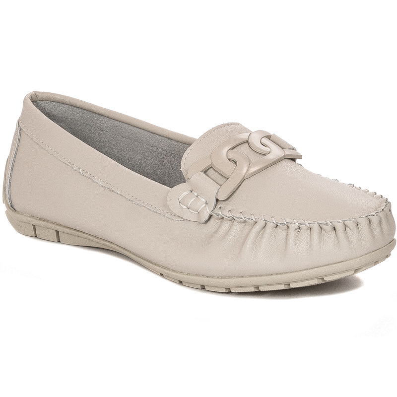Filippo Women's Moccasins Leather Gray